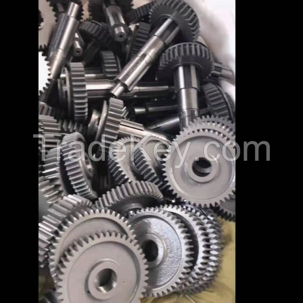 Spline shaft and gears