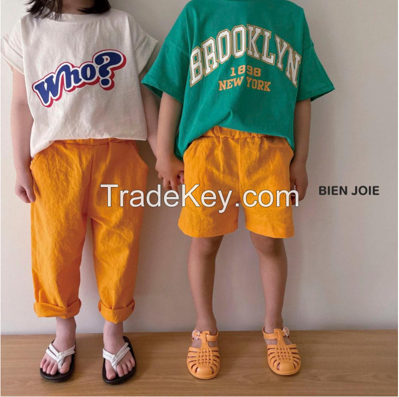 Brooklyn, Printing, New York T-shirt, Short-sleeved T-shirt, Children's clothes, cotton