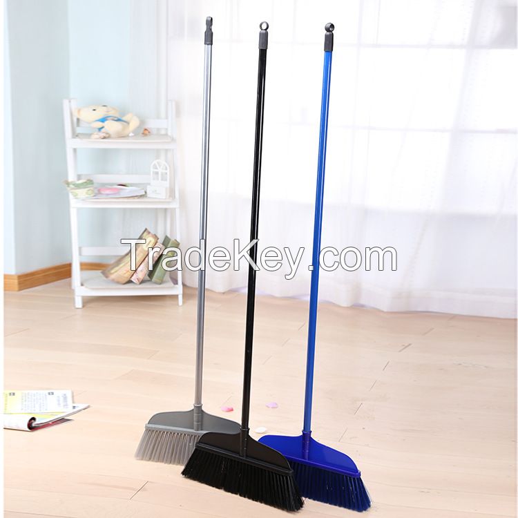 Home indoor sweeping broom with long stainless steel handle 