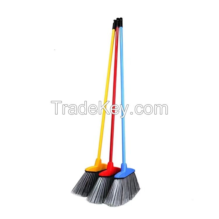 Home indoor sweeping broom with long stainless steel handle 