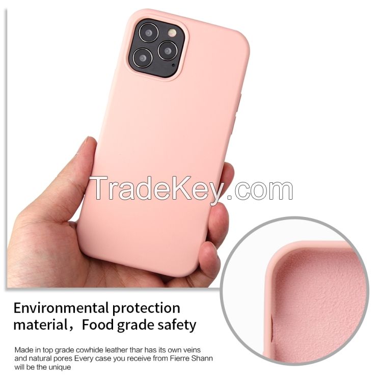 Colorful Thin Liquid Silicone Case for iPhone 12 / 12 Pro