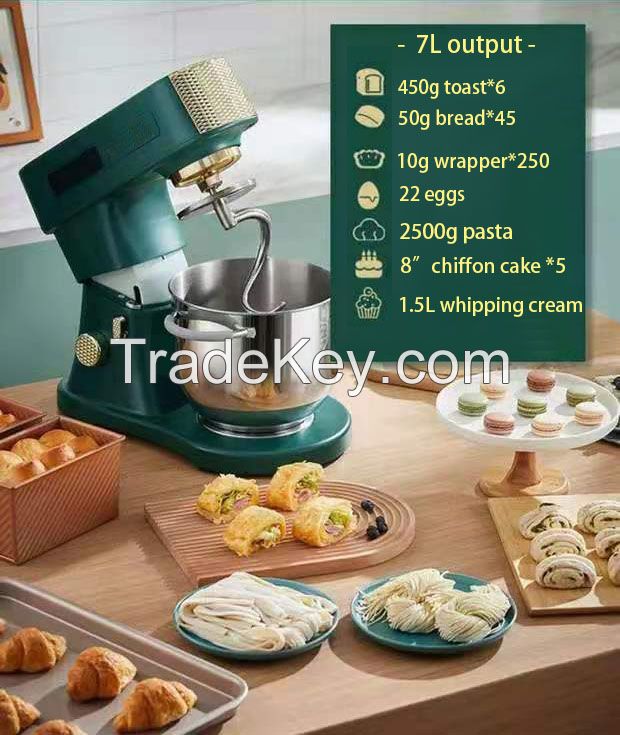 11-speed Kitchen Food Stand Mixer Electric Cream Egg Whisk Blender 7L Cake Dough Bread Mixers Maker Machine 