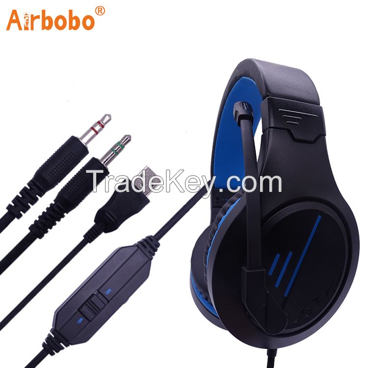High Quality Headphone Factory Wholesale Moving Coil Horn 7.1 Track Headset Game Headset GH-01 gaming Headset With Microphone