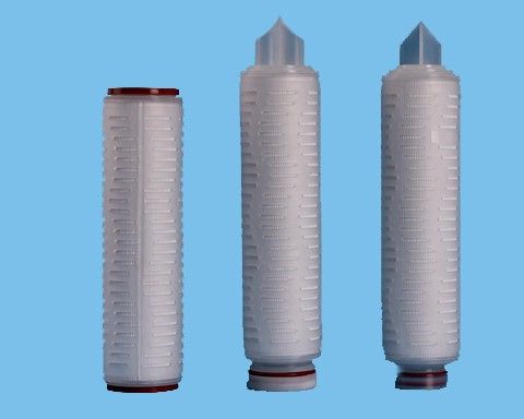 Folding polypropylene membrane filter element