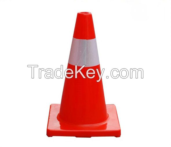 18inch Fluorenscent Orange PVC Safety Road Cone Traffic Warning Cone