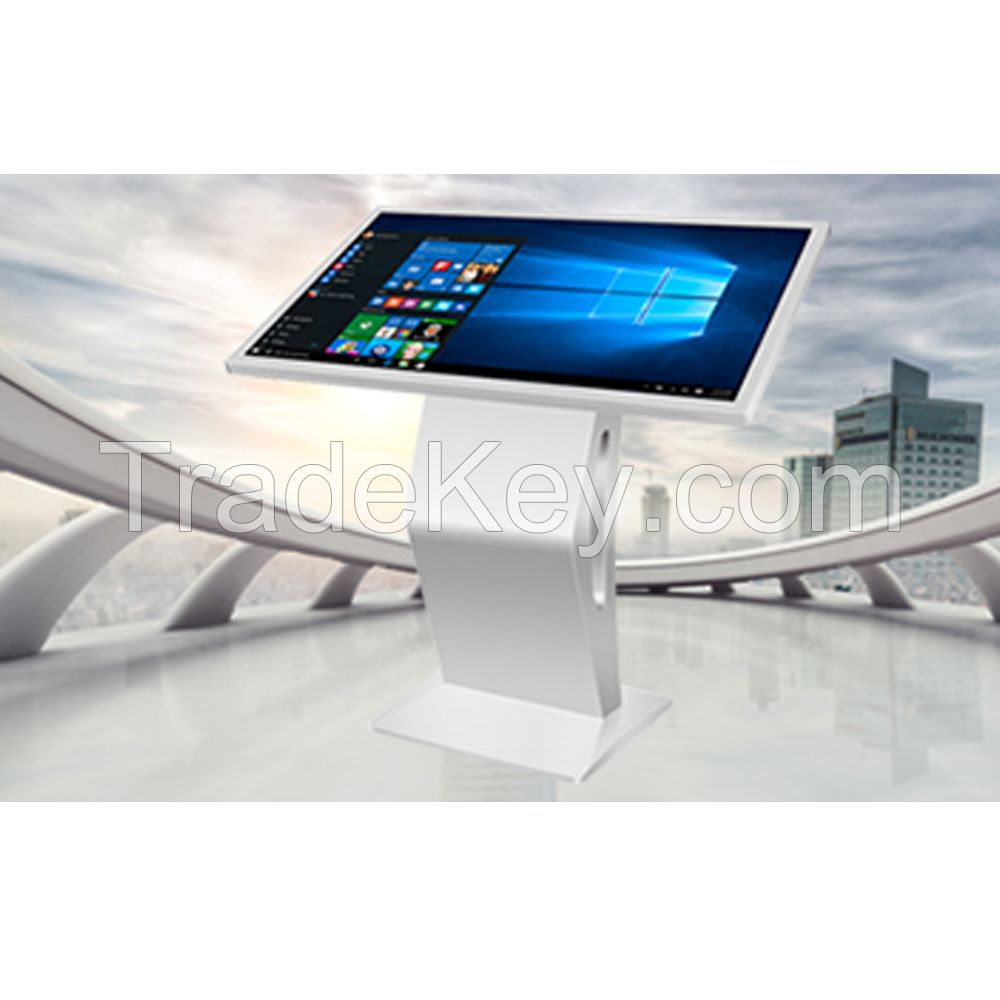 55" floor standing Samsung LCD touch screen advertising display kiosk 10 points touch panel interact