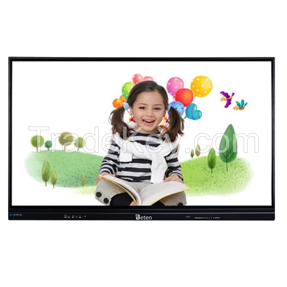 75 Inch Ultra HD 4K Interactive Touch Screen Monitor Smart Board TV With PC All In One