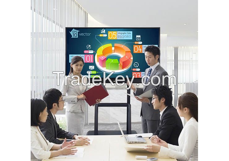 Anti Glare 65 75 86 inch LCD Display Monitor Interactive Flat Panel Smart board