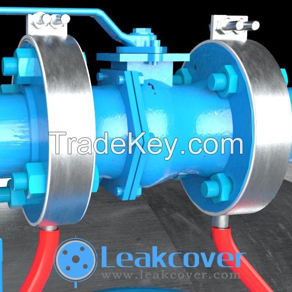 Flange leakage and spray out protection System