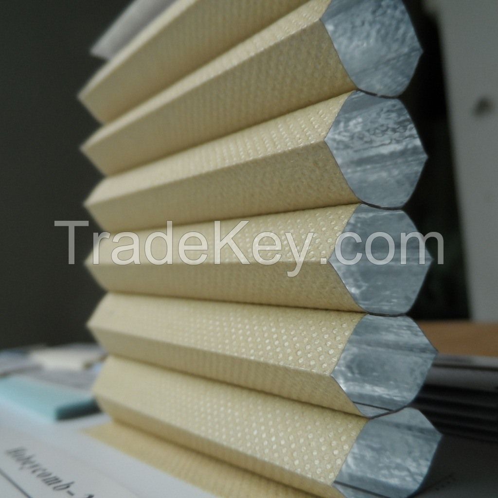 YUTONG  honeycomb fabric Full-shading 100% polyster fabric top and down blinds