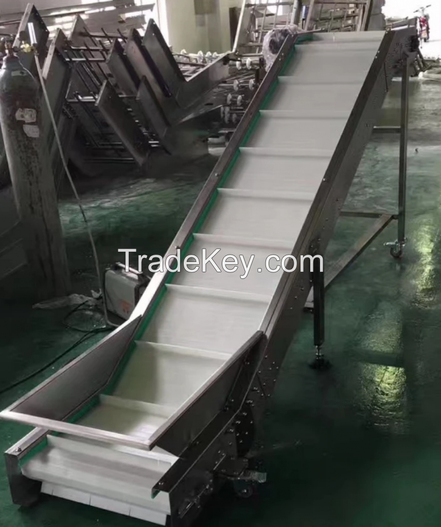 Stainless Steel Conveyor Chain Plate Slat Steel Hinged Wire Mesh Conveyor Belt for Food Conveying/Cooling/Quick-Freezing and Industrial Transporting