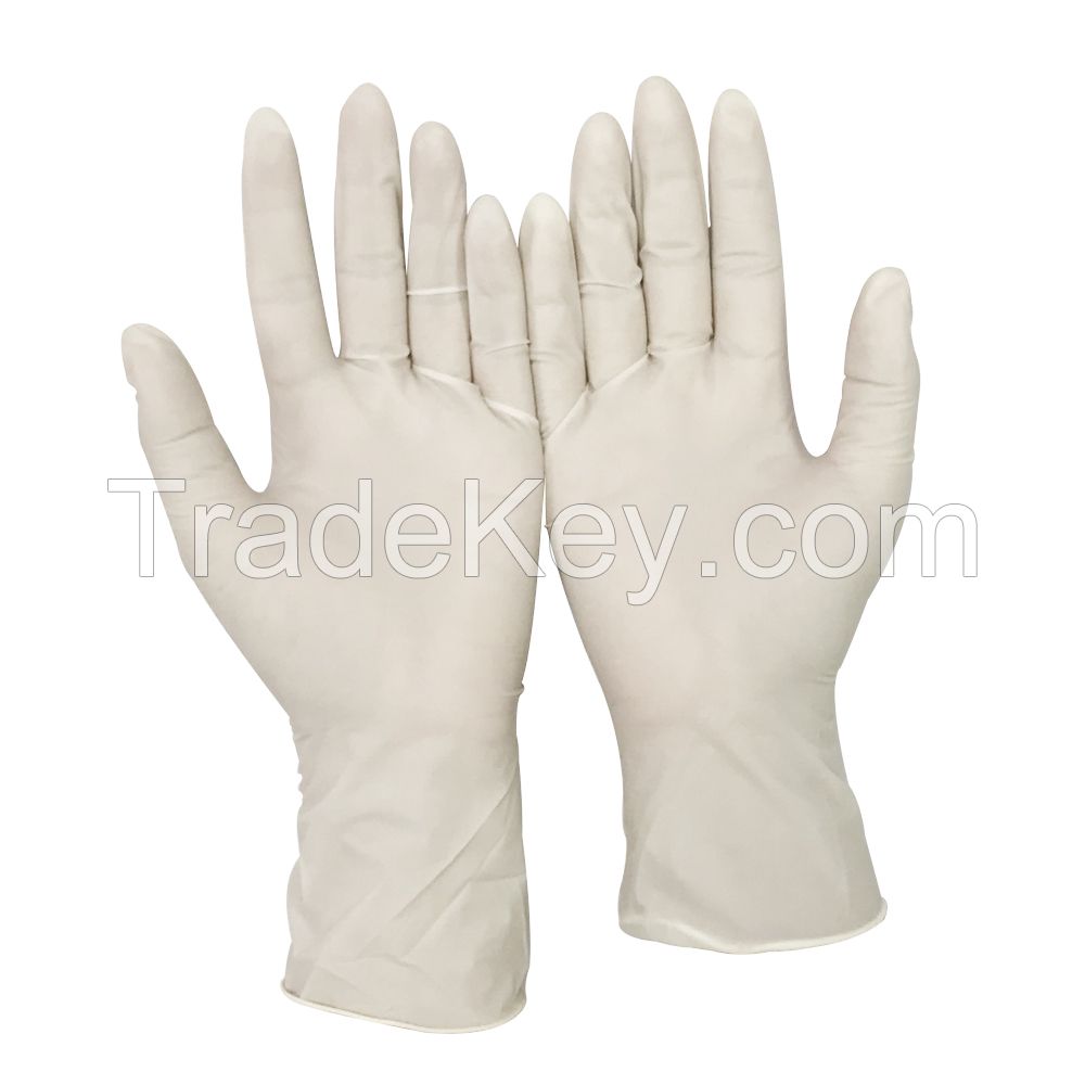 High Quality Small Size Lightly Powdered Disposable Latex Examination Gloves