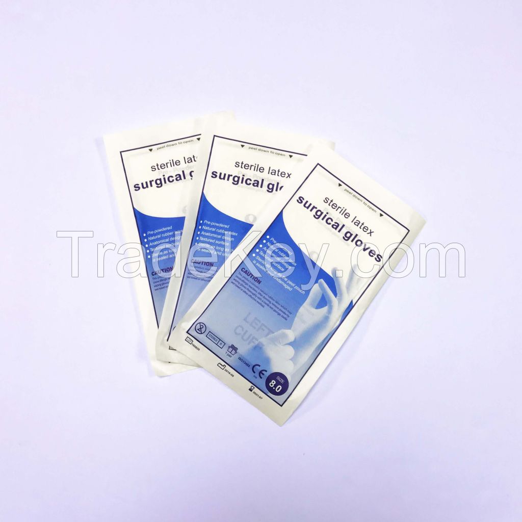 High Quality Sterile Disposable Powder Free Latex Surgical Gloves
