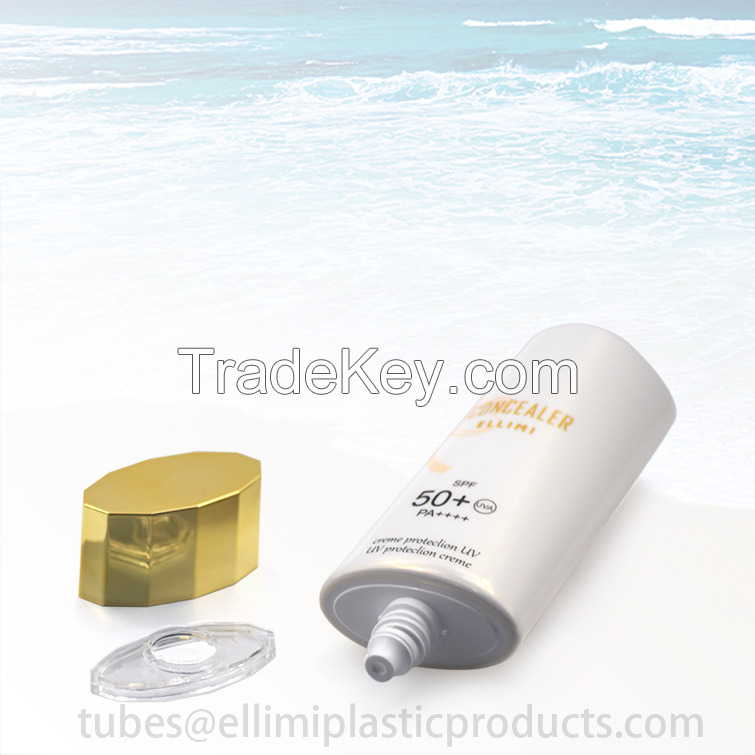 Unique design squeezable tube for sunscreen  50ml - 160ml