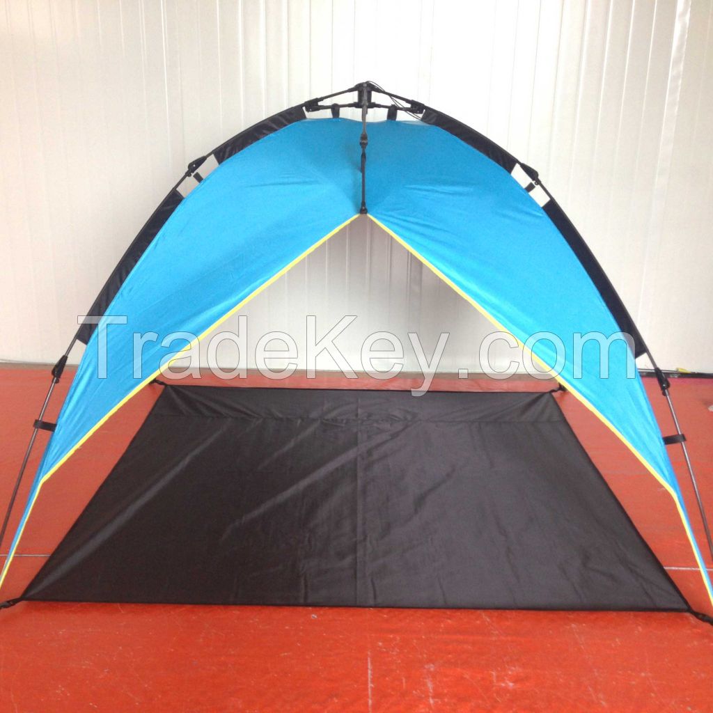 Double layer wire automatic pop up tent