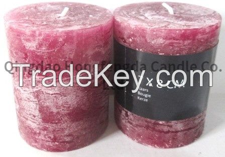 pillar candle with scent