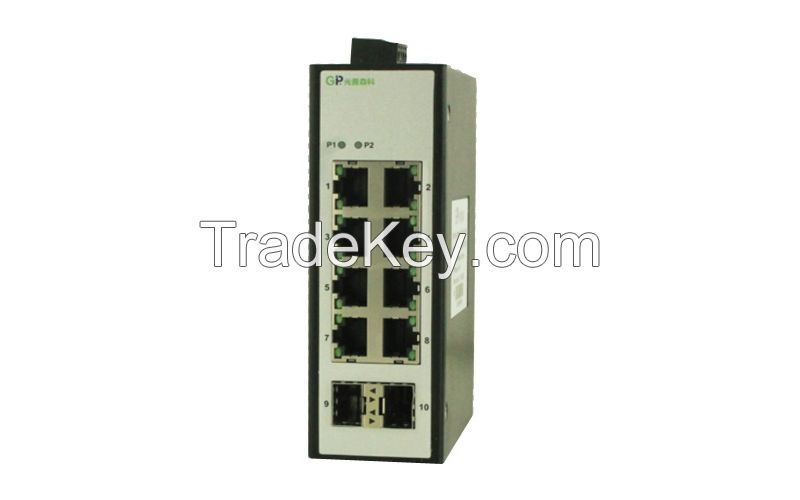 GPEM2010 10-port 100M/Gigabit Layer 2 Managed Industrial Ethernet Swit