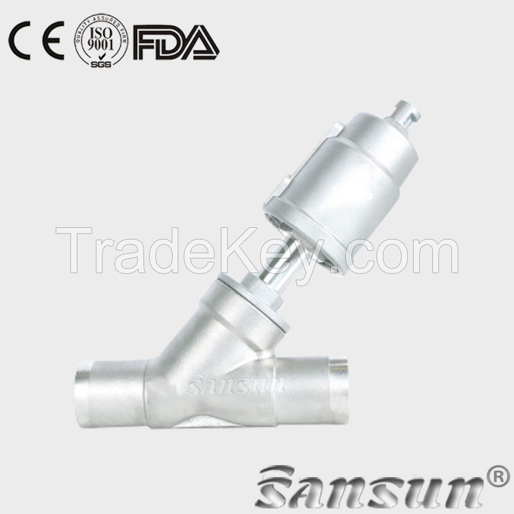 sanitary stainless steel Angle seat valve