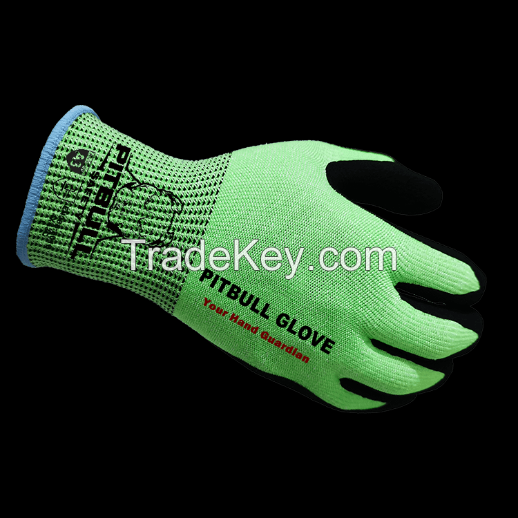 13G 4X43C Sandy Nitrile Cut Resistant Work Gloves