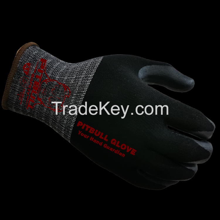 13G Polyester Liner with Foam Nitrile Palm Coating