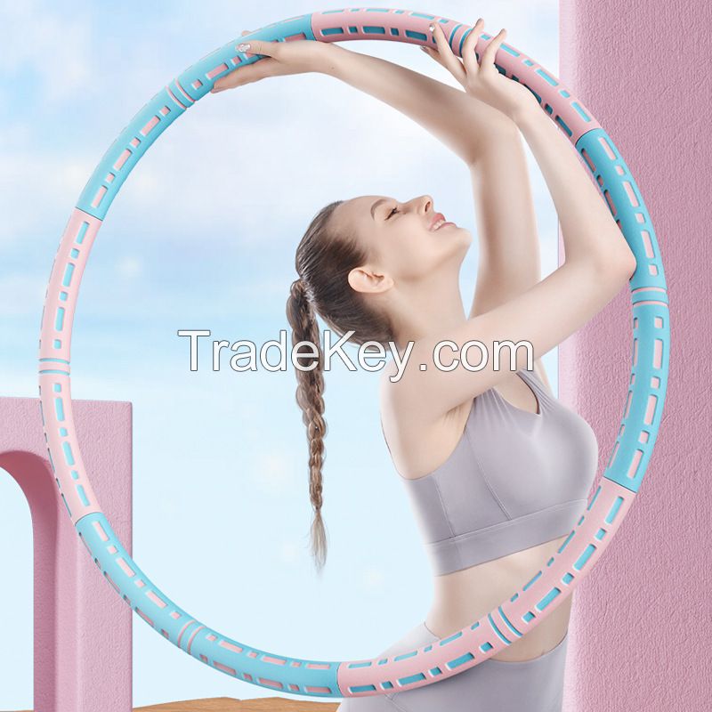 Weighted Exercise Hoop, Upgrade Stainless Steel Tube with Soft Thicker Foam Hula Workout Hoops