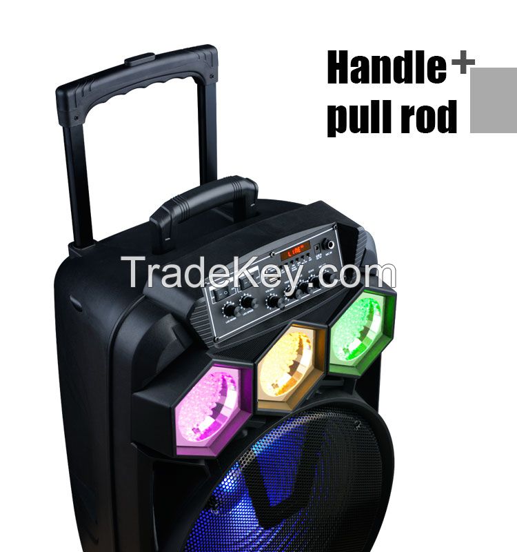 Wholesale Oem Best Quality Party box Battery Active Portable Wireless Disco Light Flash  Speaker