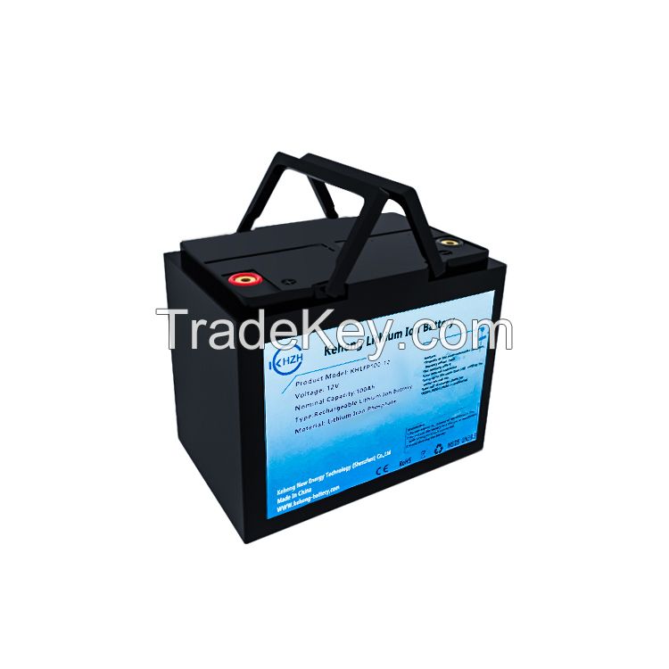 12V 100Ah lifepo4 battery deep cycle lithium solar pack BMS with bluetooth