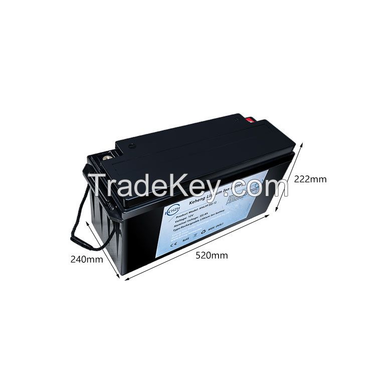 Lifepo4 Battery 12v 200ah lithium solar battery pack BMS