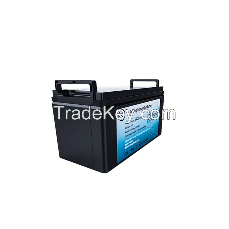 12V 120Ah lithium ion lifepo4 deep cycle solar battery pack BMS