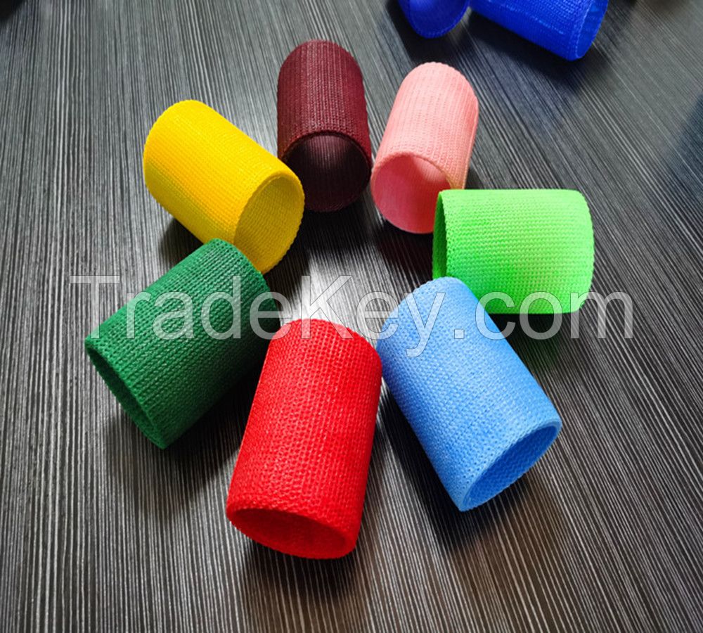 High strength Excellent permeability Orthopaedic Synthetic Fiberglass Casting Tape Muti color Bandage