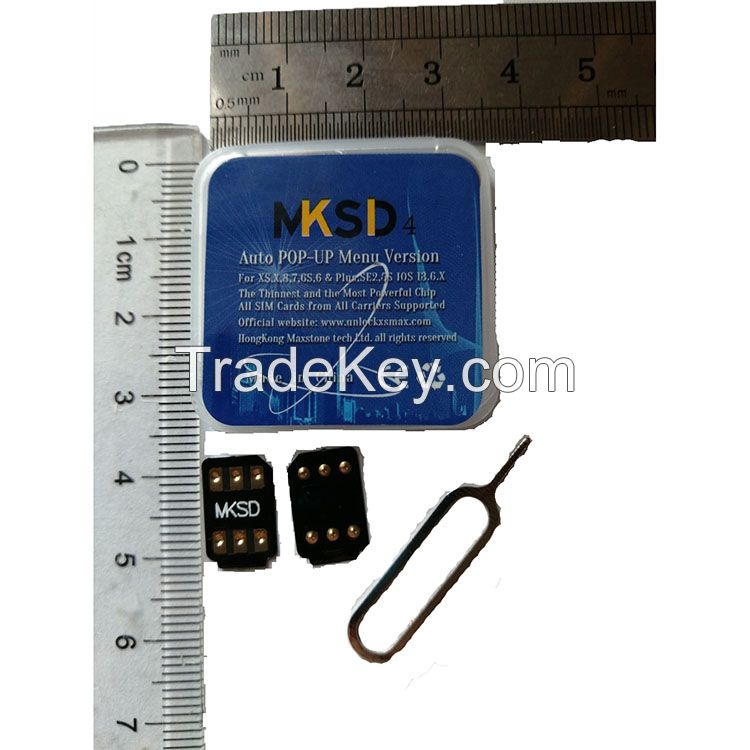 MKSD4 BLACK RSIM iccid turbo unlock sim iPhone Menu pop-up IOS14 for iP12 11pro max 11 6/7/8 X XS XR gv jv gevey-pro