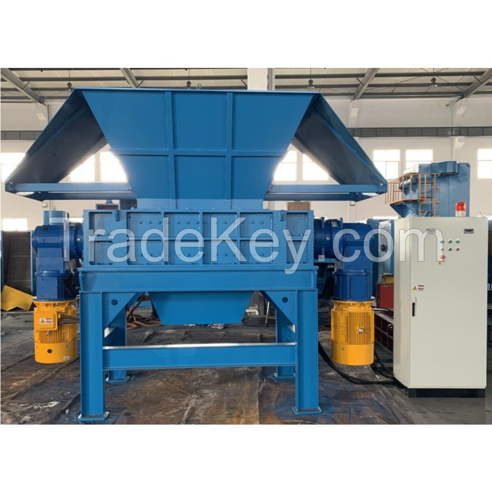 Two shaft shredder FRP recycling crushed