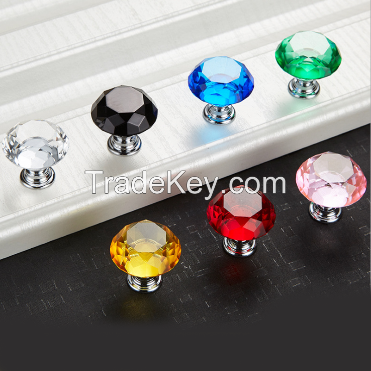 crystal diamond gold door knobs and handles 