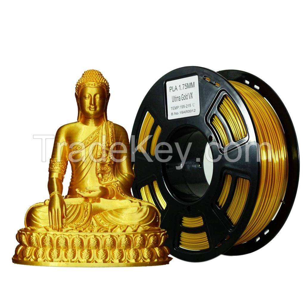 Stronghero3D Silk Gold 3D Printer PLA Filament1.75 mm 1 KG (2.2 LBS) Spool Accuracy+/-0.05mm