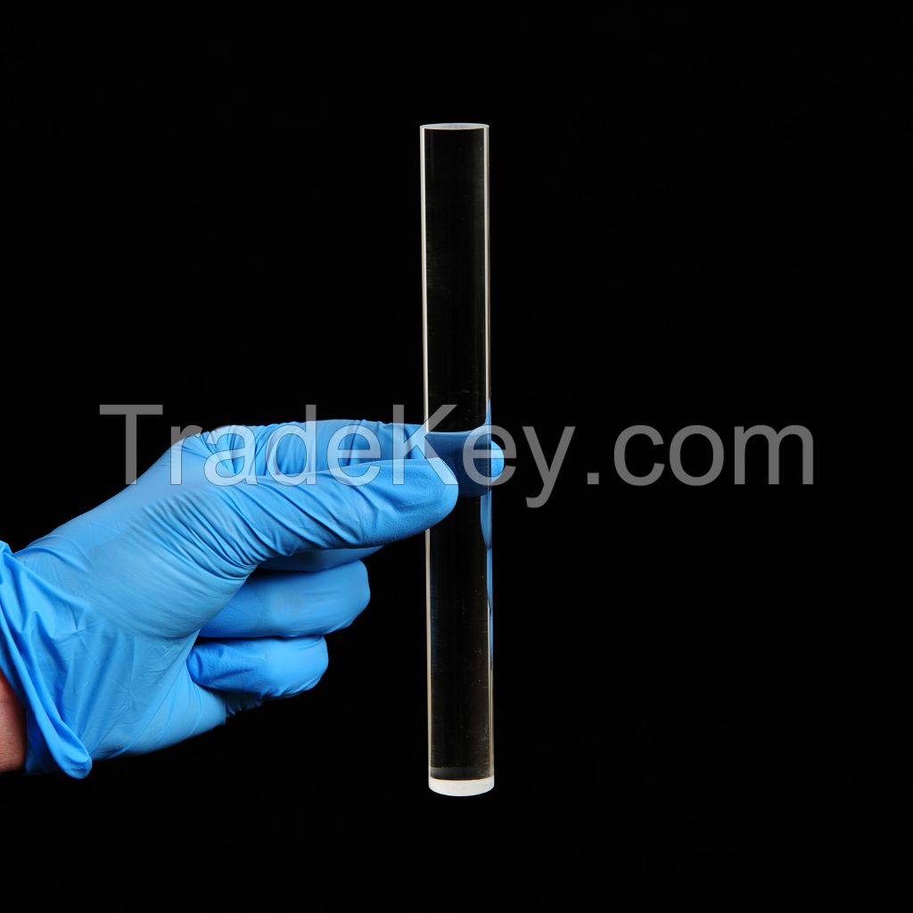 High Temperature Clear Quartz Crystal Optical Glass Rod