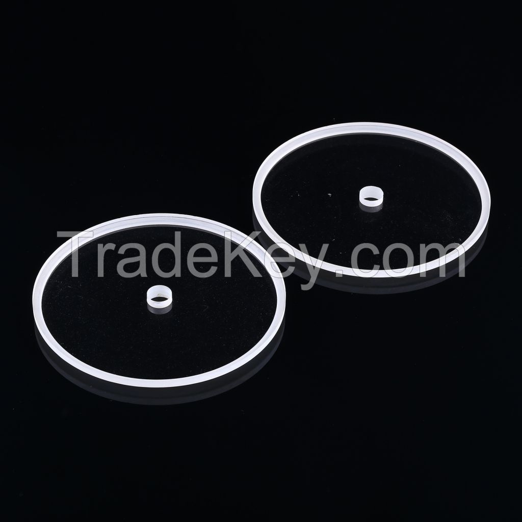 1-10mm thickness square transparent uvc quartz glass plate for lamp