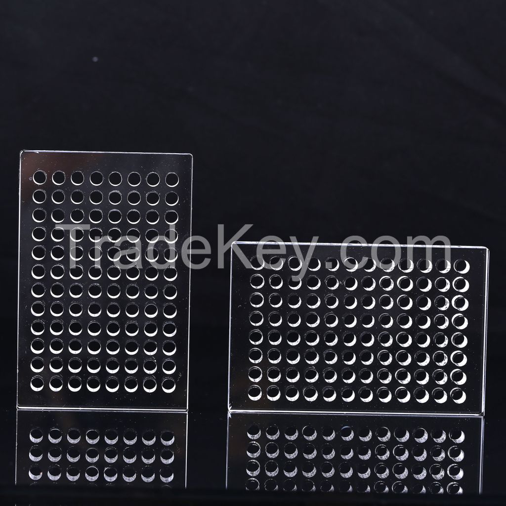 JIEXU reasonable price of perforated quartz glass plate