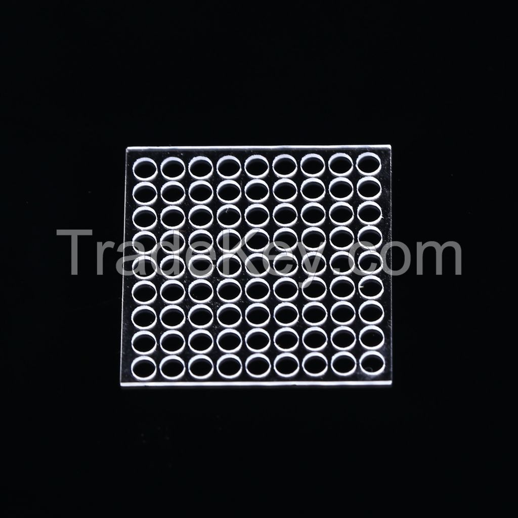 99.99 Purity Clear Heat Resistant UV Rectangle Fused Silica Quartz Glass Piece
