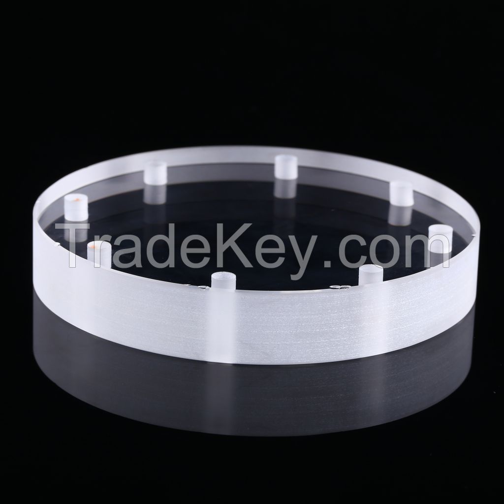 Clear heat resistant UV quartz glass plate from factory
