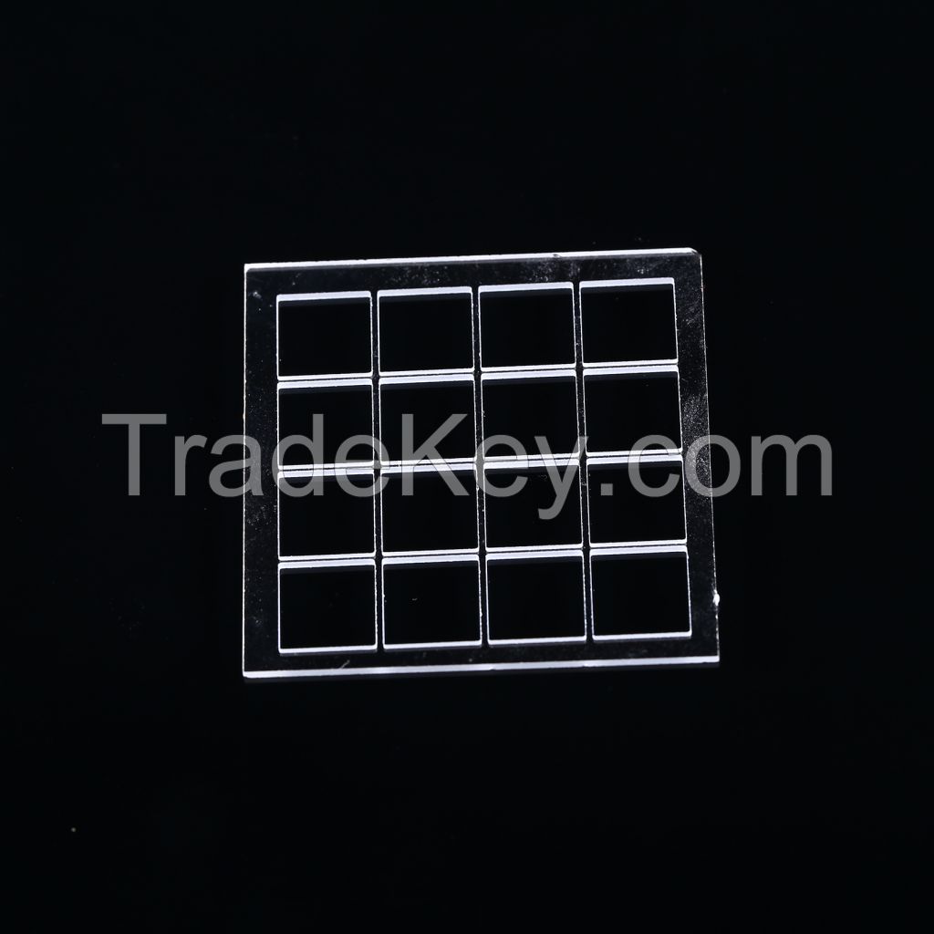 99.99 Purity Clear Heat Resistant UV Rectangle Fused Silica Quartz Glass Piece