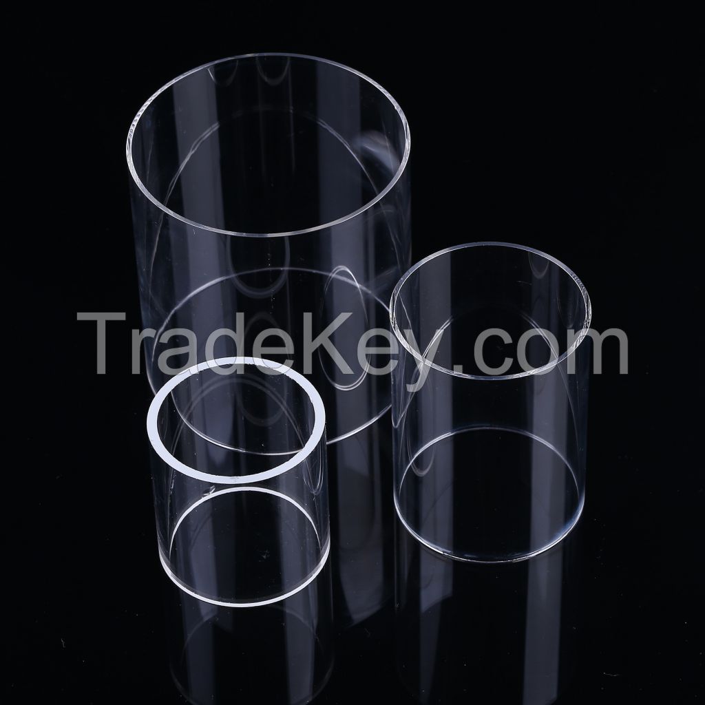 Boyue heat resistance transparent quartz glass tube High-temperature large diameter quartz tube