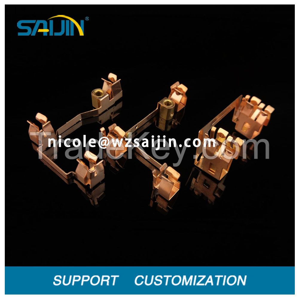 Electrical copper accessories brass metal stamping part for switch socket