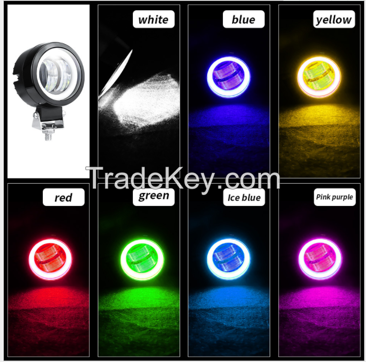 3 inch round 7D with aperture car led light