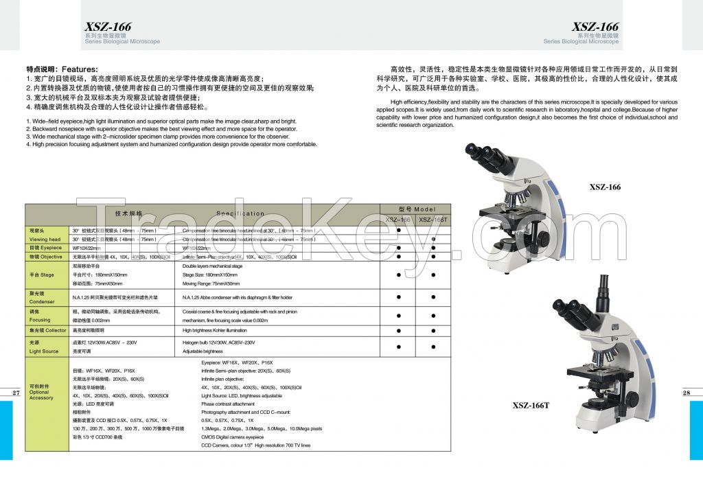 XSZ-166 High Quality Biological Microscope Manufacturer