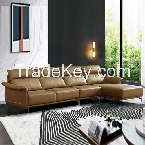 Top grain leather sofa