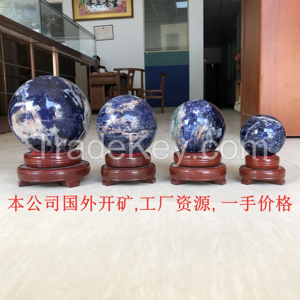 Africa Gemstone Healing Crystal Sodalite Sphere Ball Wholesale for Decoration