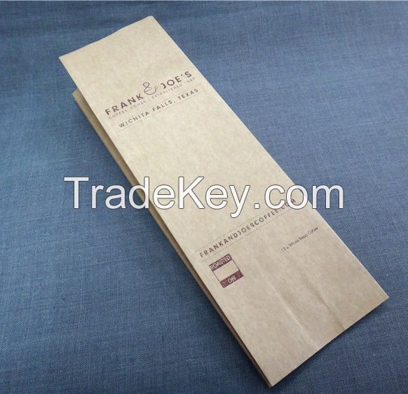 Coffee Side Gusseted Bag With Kraft Paper And Aluminum