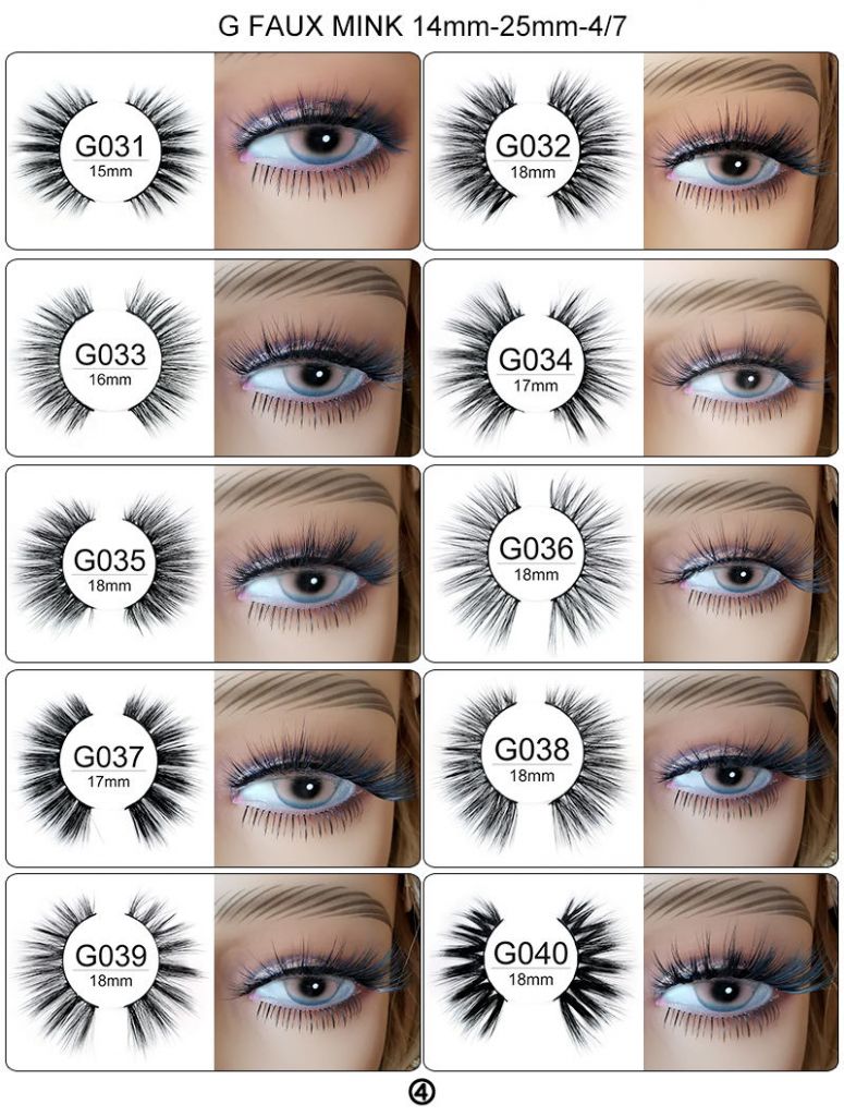 Faux Mink Eyelashes 14mm--25mm, 70 different styles for your choice, super Soft