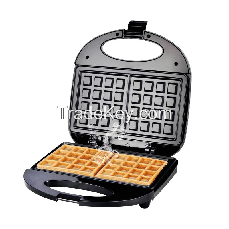 Panini Press, Grill, Waffle Maker- 3-in-1 Electric Cooking Appliance for Quick Meals, Burgers, Gourmet Sandwich ZR-801