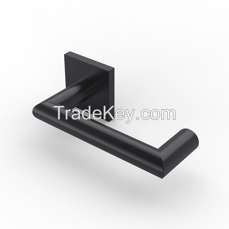 Modern solid matt black lever handle SR11SL243-BK